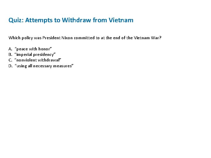 The Vietnam War Era 1954 1975 The Wars