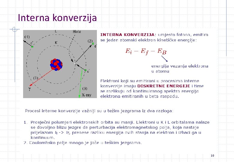 Interna konverzija 10 Interna konverzija 10