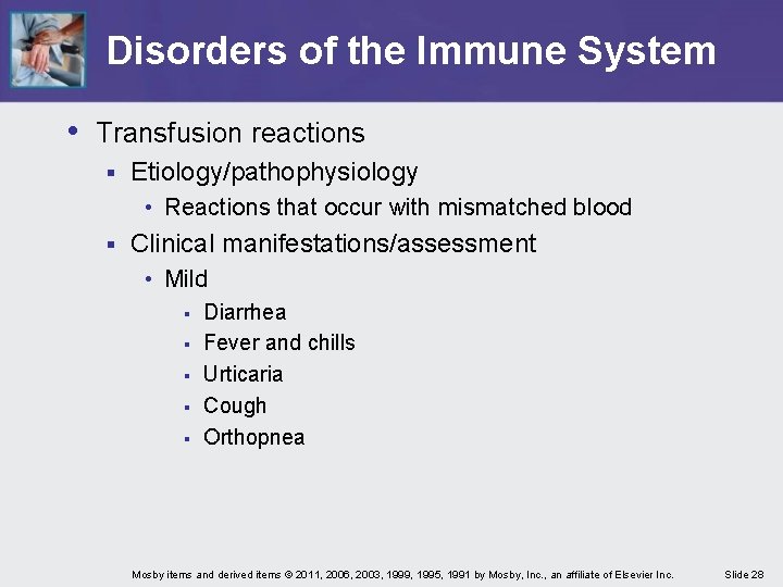 Disorders of the Immune System • Transfusion reactions § Etiology/pathophysiology • Reactions that occur