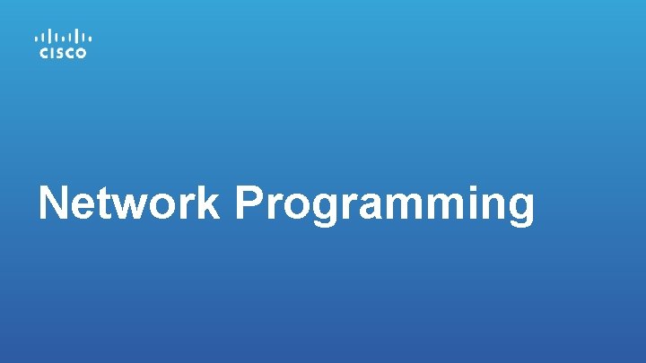 Network Programming 