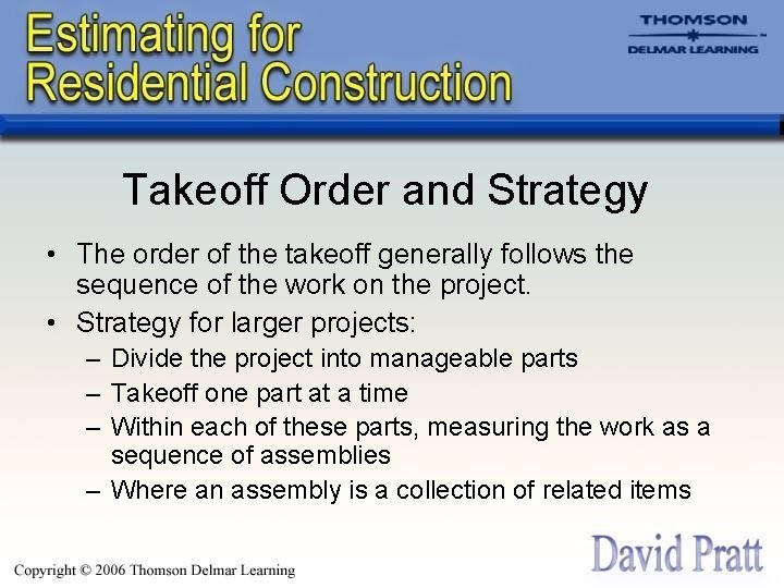 Takeoff Order and Strategy • The order of the takeoff generally follows the sequence