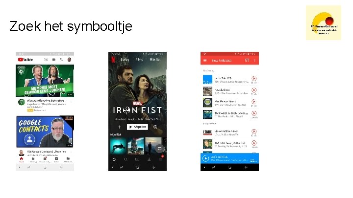 Zoek het symbooltje 
