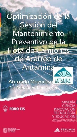 Optimización de la Gestión del Mantenimiento Preventivo de la Flota de Camiones de Acarreo