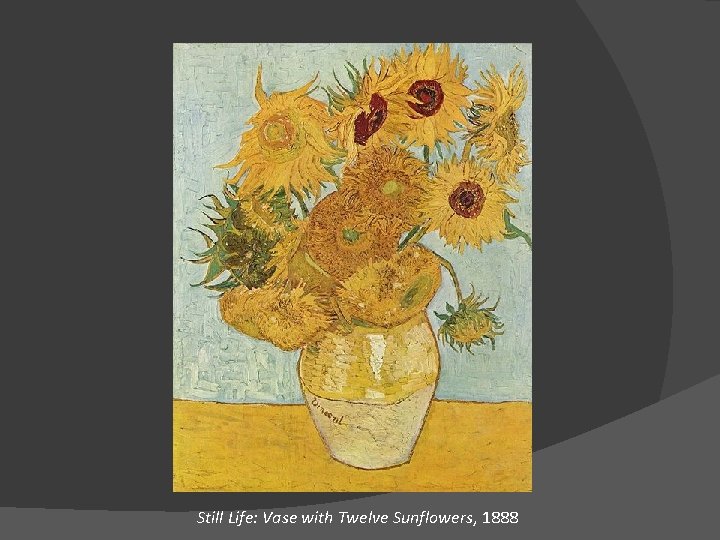 Still Life: Vase with Twelve Sunflowers, 1888 