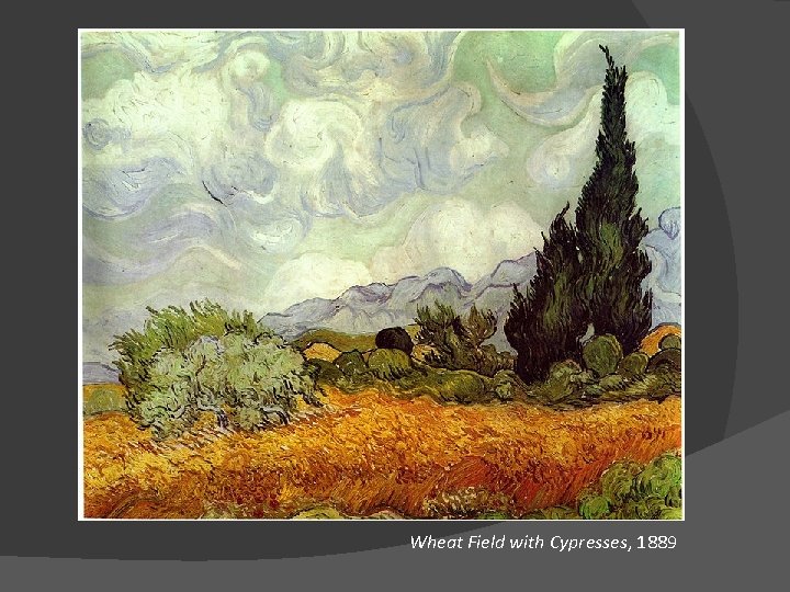 Wheat Field with Cypresses, 1889 
