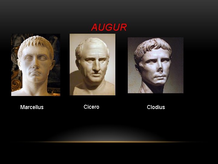 AUGUR Marcellus Cicero Clodius 