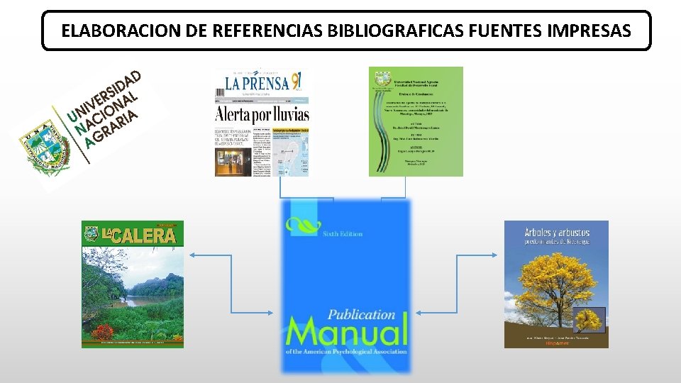 ELABORACION DE REFERENCIAS BIBLIOGRAFICAS FUENTES IMPRESAS 