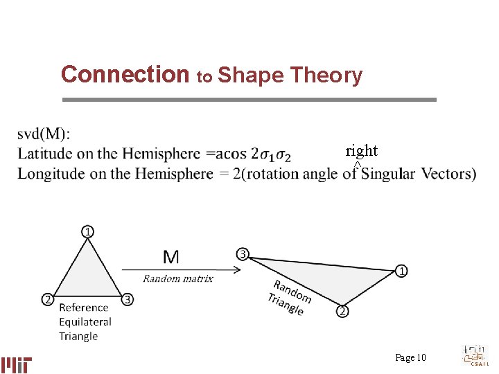 Connection to Shape Theory right ^ Page 10 