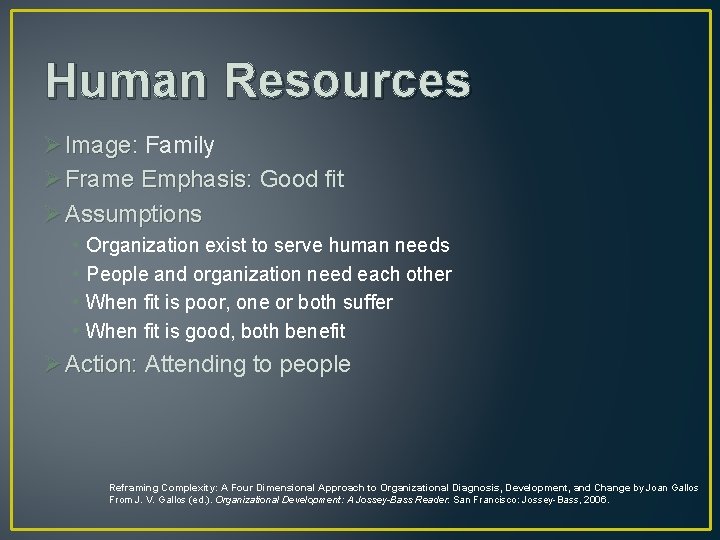 Human Resources Ø Image: Family : Ø Frame Emphasis: Good fit Frame Emphasis: Ø