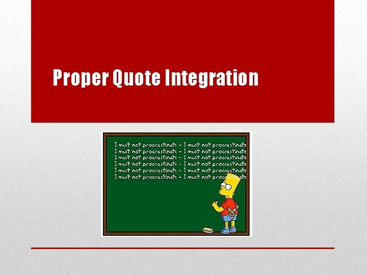 Proper Quote Integration 