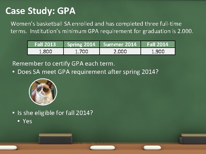 Case Study: GPA Women’s basketball SA enrolled and has completed three full-time terms. Institution’s Case Study: GPA Women’s basketball SA enrolled and has completed three full-time terms. Institution’s
