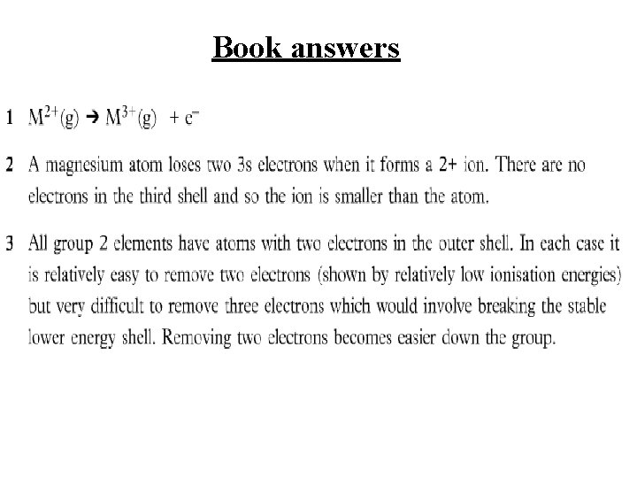 Book answers 