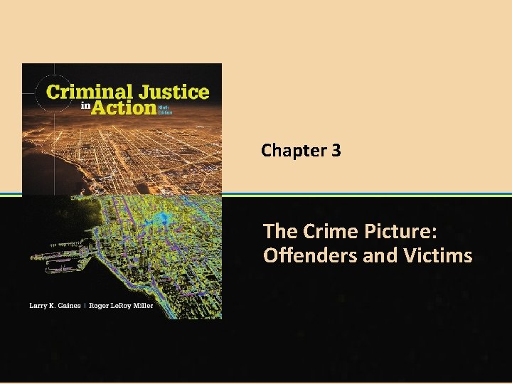 Chapter 3 The Crime Picture: Offenders and Victims © 2015 Cengage Learning 