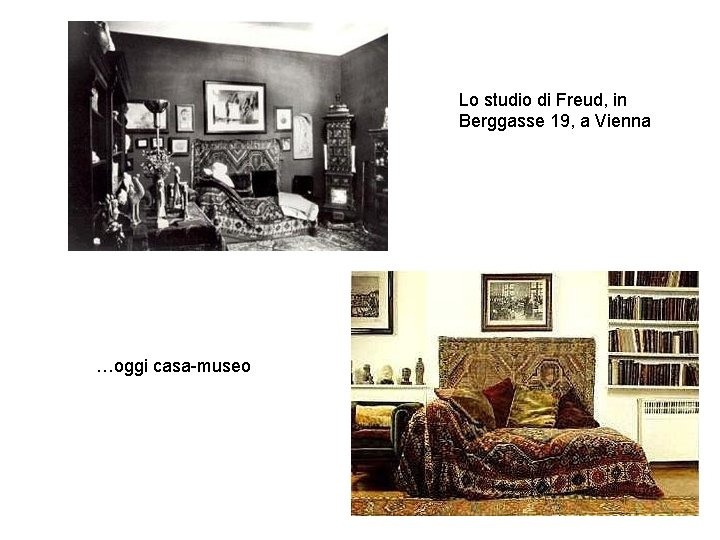 Lo studio di Freud, in Berggasse 19, a Vienna …oggi casa-museo 