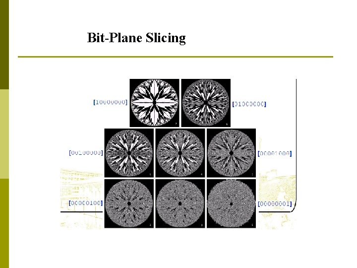 Bit-Plane Slicing 