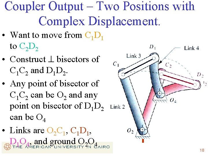 Coupler Output – Two Positions with Complex Displacement. • Want to move from C