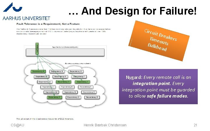 … And Design for Failure! Circu it Bre Time akers o Bulkh uts ead
