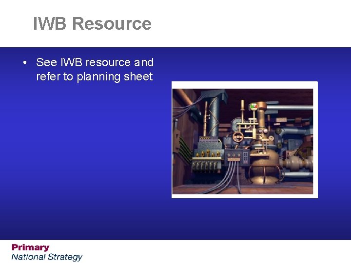 IWB Resource • See IWB resource and refer to planning sheet 