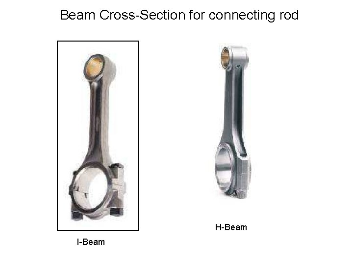 Beam Cross-Section for connecting rod H-Beam I-Beam 