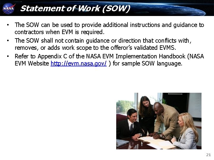 Statement of Work (SOW) • The SOW can be used to provide additional instructions Statement of Work (SOW) • The SOW can be used to provide additional instructions