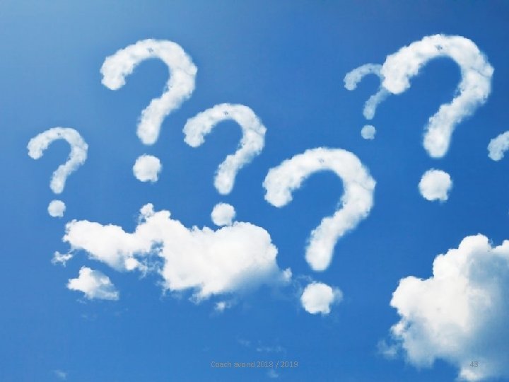Coach avond 2018 / 2019 43 Coach avond 2018 / 2019 43
