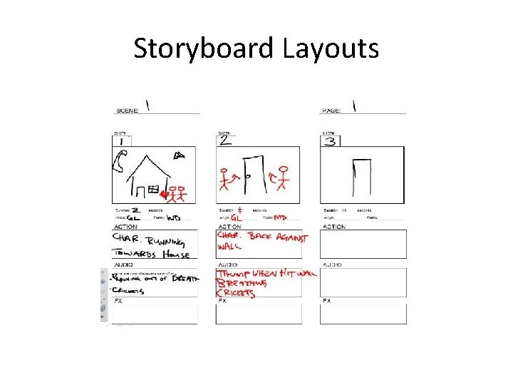 Storyboard Layouts 