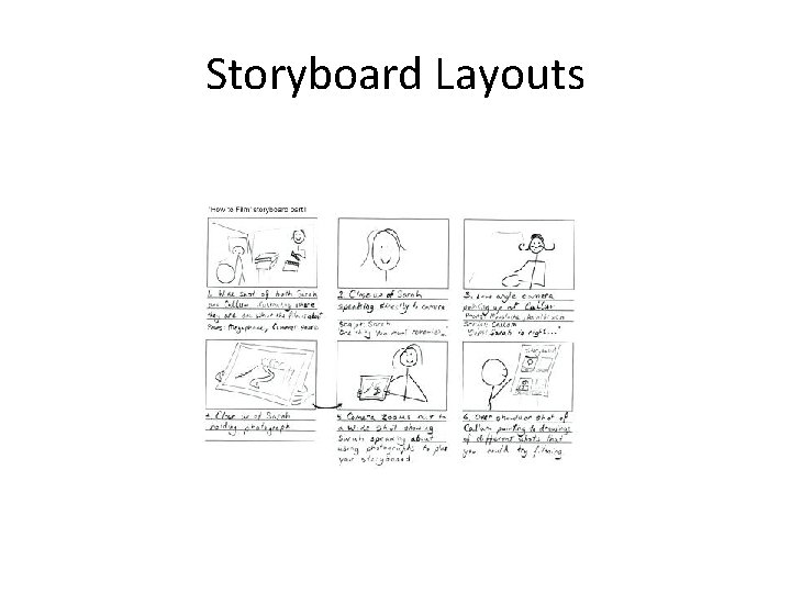 Storyboard Layouts 