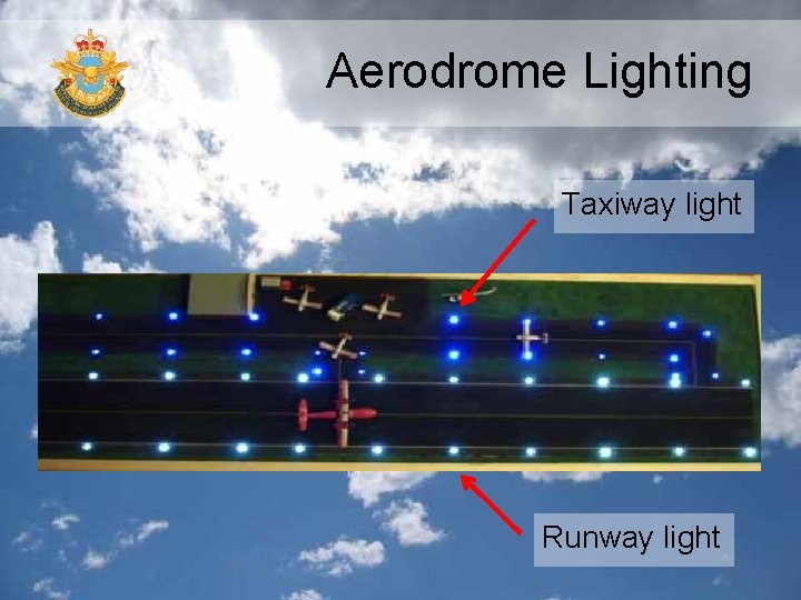 Aerodrome Lighting Taxiway light Runway light 