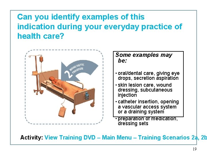 Can you identify examples of this indication during your everyday practice of health care?