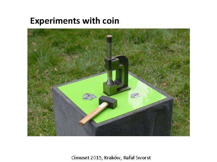 Experiments with coin Cimuset 2015, Kraków, Rafał Sworst 