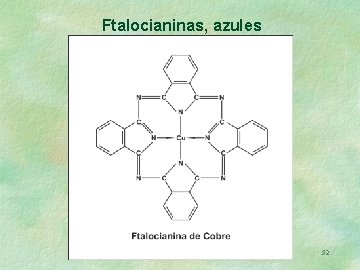 Ftalocianinas, azules 52 
