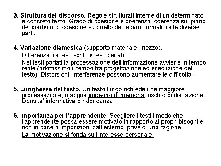 3. Struttura del discorso. Regole strutturali interne di un determinato e concreto testo. Grado 3. Struttura del discorso. Regole strutturali interne di un determinato e concreto testo. Grado