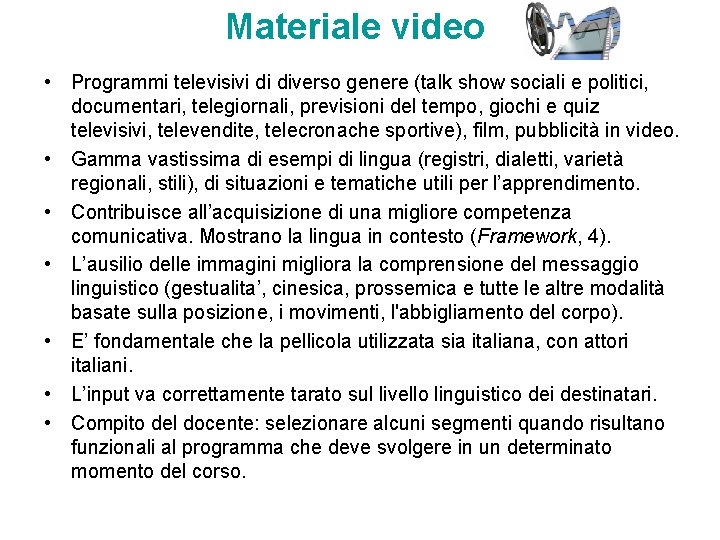 Materiale video • Programmi televisivi di diverso genere (talk show sociali e politici, documentari, Materiale video • Programmi televisivi di diverso genere (talk show sociali e politici, documentari,