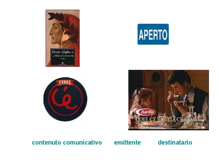 contenuto comunicativo emittente destinatario contenuto comunicativo emittente destinatario