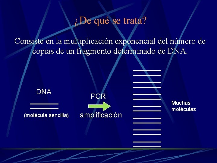 ¿De qué se trata? Consiste en la multiplicación exponencial del número de copias de