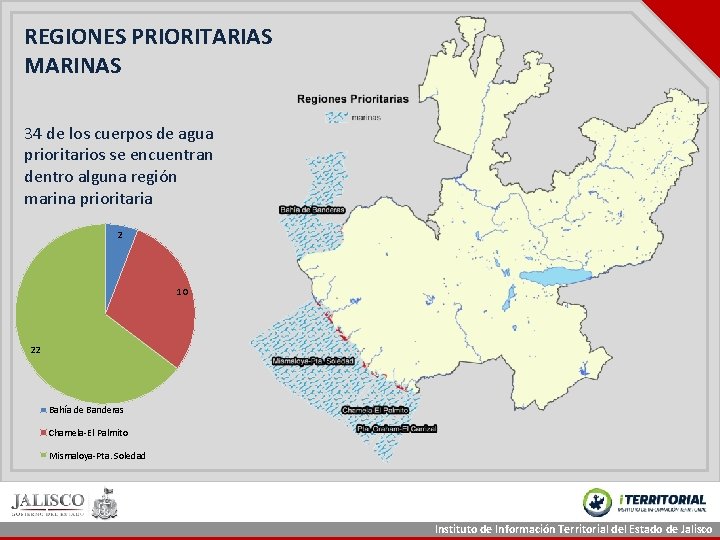 REGIONES PRIORITARIAS MARINAS 34 de los cuerpos de agua prioritarios se encuentran dentro alguna REGIONES PRIORITARIAS MARINAS 34 de los cuerpos de agua prioritarios se encuentran dentro alguna