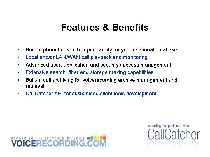 Features & Benefits • • • Built-in phonebook with import facility for your relational Features & Benefits • • • Built-in phonebook with import facility for your relational