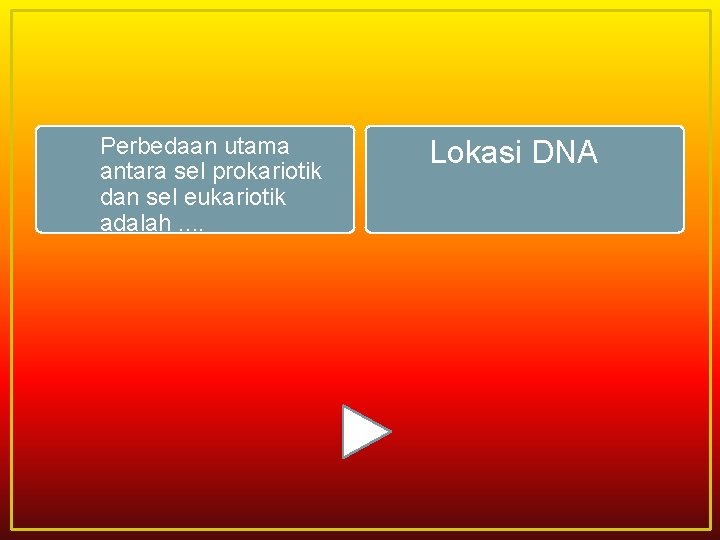 Perbedaan utama antara sel prokariotik dan sel eukariotik adalah. . Lokasi DNA 