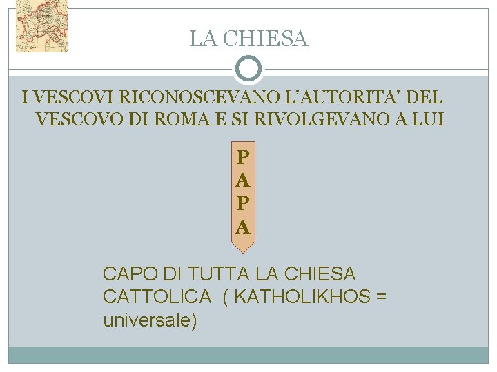 LA CHIESA I VESCOVI RICONOSCEVANO L’AUTORITA’ DEL VESCOVO DI ROMA E SI RIVOLGEVANO A