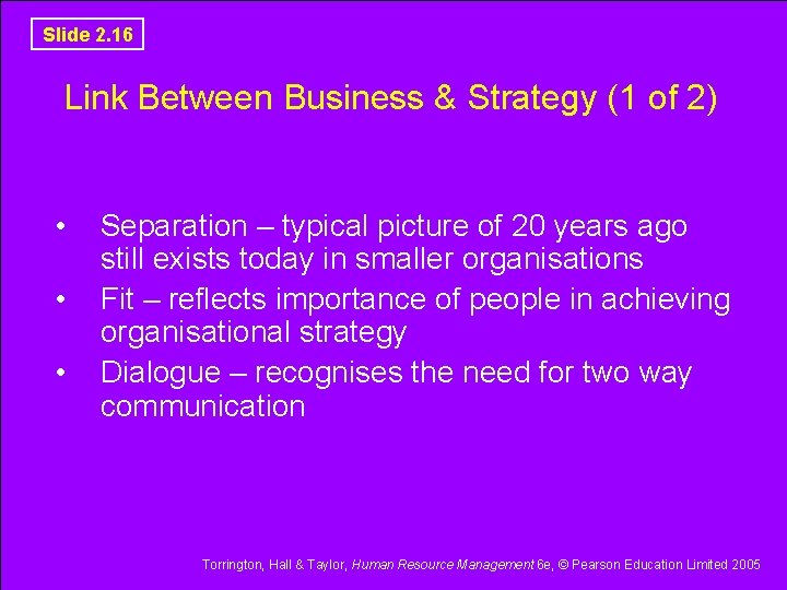 Slide 2. 16 Link Between Business & Strategy (1 of 2) • • • Slide 2. 16 Link Between Business & Strategy (1 of 2) • • •
