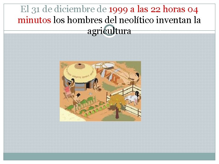 El 31 de diciembre de 1999 a las 22 horas 04 minutos los hombres