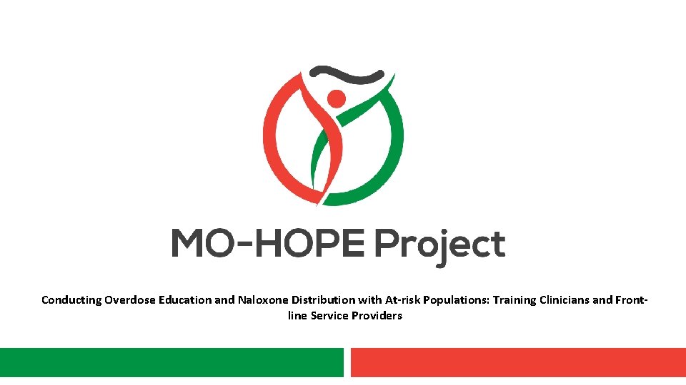 Conducting Overdose Education and Naloxone Distribution with At-risk Populations: Training Clinicians and Frontline Service