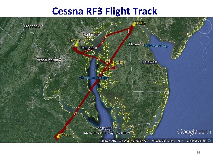Cessna RF 3 Flight Track 36 
