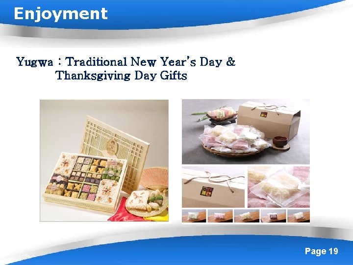 Enjoyment Yugwa : Traditional New Year’s Day & Thanksgiving Day Gifts Powerpoint Templates Page