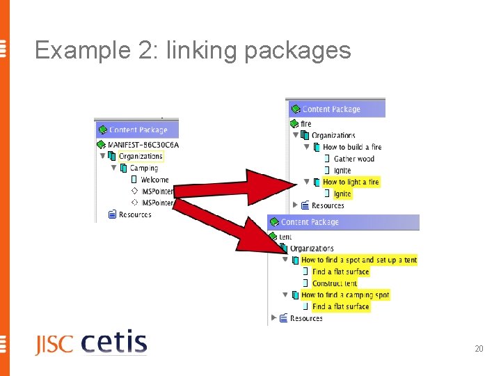 Example 2: linking packages 20 