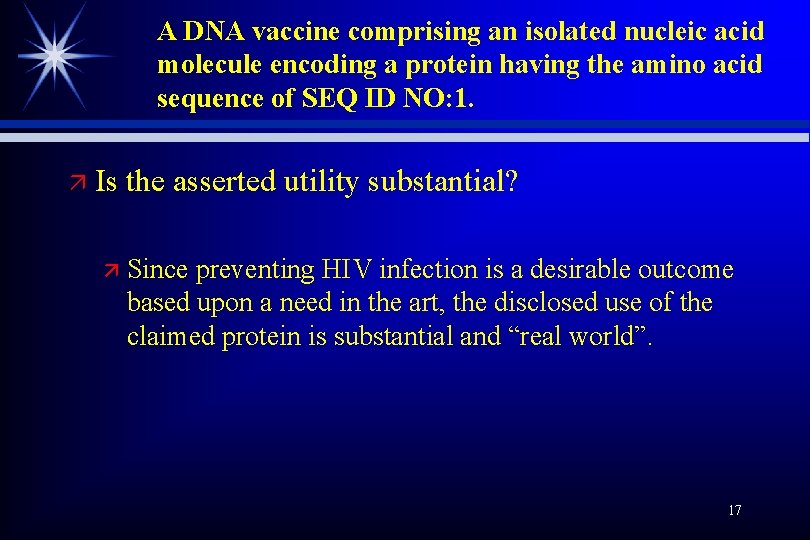 A DNA vaccine comprising an isolated nucleic acid molecule encoding a protein having the