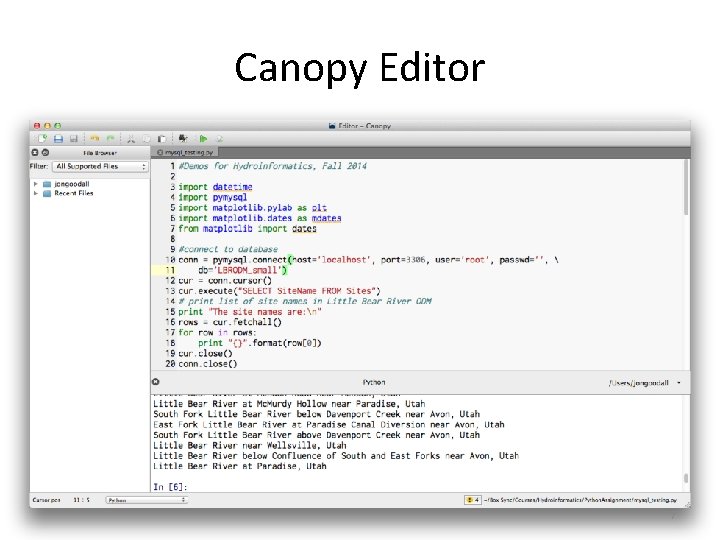 Canopy Editor 7 