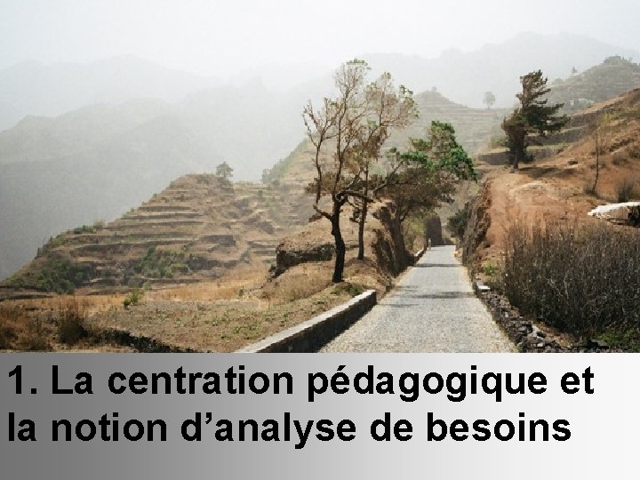 1. La centration pédagogique et la notion d’analyse de besoins 