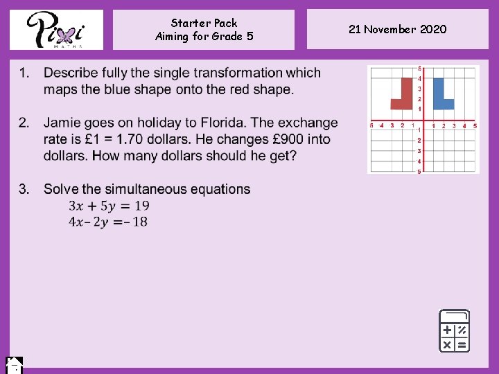 Starter Pack Aiming for Grade 5 21 November 2020 Starter Pack Aiming for Grade 5 21 November 2020