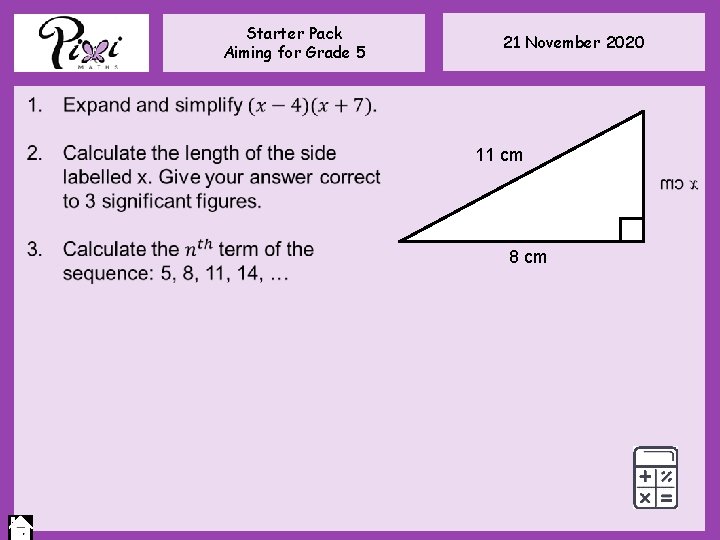 Starter Pack Aiming for Grade 5 21 November 2020 11 cm 8 cm Starter Pack Aiming for Grade 5 21 November 2020 11 cm 8 cm